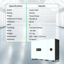 Fusion 100 kw on grid solar inverter