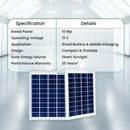 Loom Solar 10 Wp, 12 V PV Module for Mobile Charging