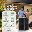Loom Solar Panel 300 Wp - 12 V Module for Inverter Battery (80Ah-150Ah) Charging, Home Solar System (Pack of 2)