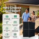 Loom Solar SHARK 625 Wp N-Type TOPCon G12R Dual Glass Bifacial Solar Panel(Pack of 36)