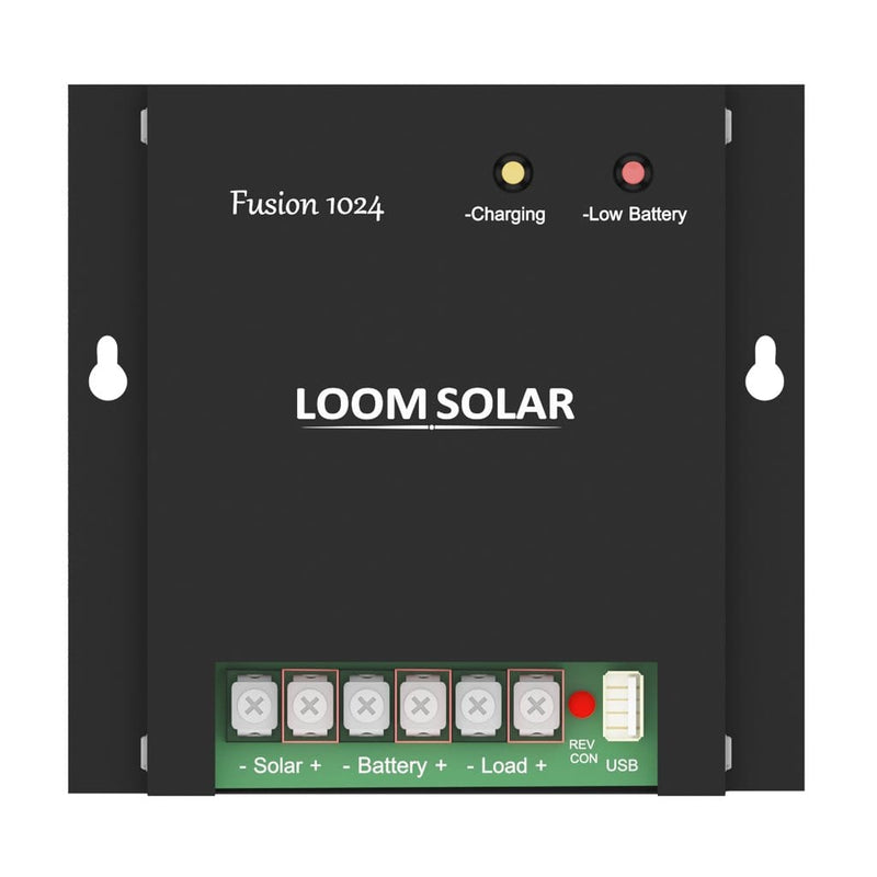 12 Months Warranty Charge Controller Loom solar,  Fusion 1024 charge controller - 10 amp, 12-24V