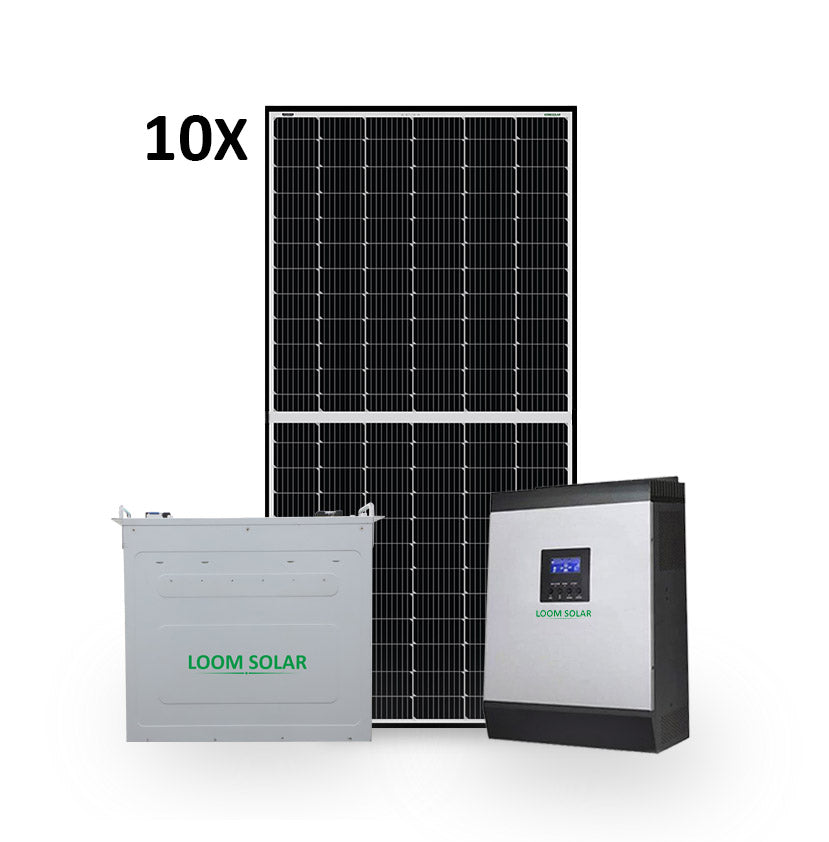 Loom Solar 5 kw hybrid solar system with Lithium battery for Homes